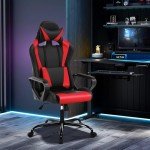 Ergonomic Gaming Chair with Massage and Lumbar Support