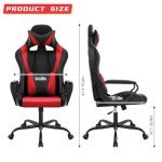 Ergonomic Gaming Chair with Massage and Lumbar Support