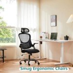 Ergonomic High-Back Gaming Desk Chair with Wheels
