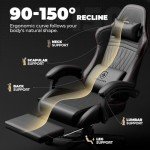 GTPLAYER Ergonomic Gaming Chair with Speakers and Footrest