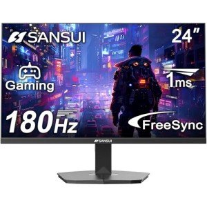 SANSUI 24" 180Hz Gaming Monitor with HDMI Cable