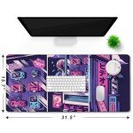Japanese Comic Gaming Mouse Pad 31.5x15.7 Inch