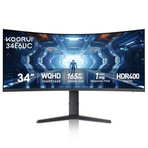 KOORUI 34-Inch Curved Ultrawide Gaming Monitor
