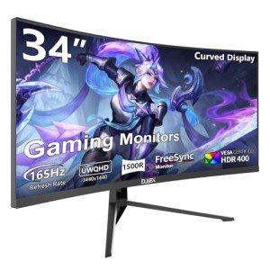 34" Curved 165Hz Ultrawide Gaming Monitor