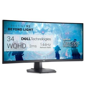 Dell 34" Curved Gaming Monitor - 144Hz WQHD