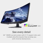 Dell 34" Curved Gaming Monitor - 144Hz WQHD