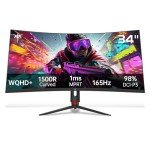 KTC 34" Curved Ultrawide Gaming Monitor 165Hz