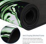 Marble Green Extended Gaming Mouse Pad, Non-Slip