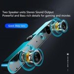 YMG USB Powered Gaming Soundbar Speakers with Mic