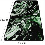 Marble Green Extended Gaming Mouse Pad, Non-Slip