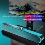 YMG USB Powered Gaming Soundbar Speakers with Mic