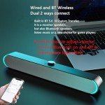 YMG USB Powered Gaming Soundbar Speakers with Mic