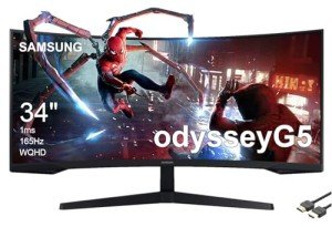 SAMSUNG 34" Odyssey G5 Ultra-Wide Gaming Monitor