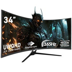 ZZA 34" Ultrawide Curved 165Hz Gaming Monitor