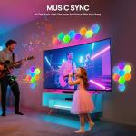 KORORO Smart RGB Hexagon LED Gaming Lights 8-Pack