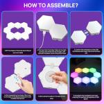 KORORO Smart RGB Hexagon LED Gaming Lights 8-Pack