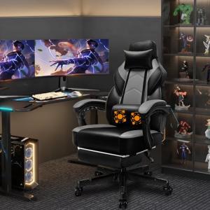 Shintenchi Ergonomic Gaming Chair with Massage Support