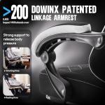Dowinx Ergonomic Gaming Chair with Footrest and Lumbar Support
