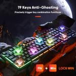 Redragon K521 LED Wired Gaming Keyboard 104 Keys