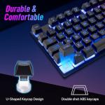 CHONCHOW Full Size Wired Gaming Keyboard with LED Backlight