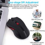 Wireless Gaming Mouse with 6 Adjustable DPI Keys