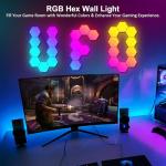 20 Pack RGB Hexagon LED Wall Lights for Gaming