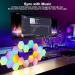 20 Pack RGB Hexagon LED Wall Lights for Gaming