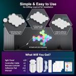 20 Pack RGB Hexagon LED Wall Lights for Gaming