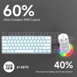 TMKB 60% Mechanical Gaming Keyboard with RGB Backlight