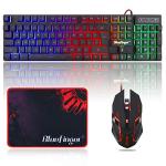 BlueFinger RGB Gaming Keyboard and LED Mouse Set