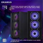 OKAMUS i7 Gaming PC with GTX 1660S 32GB RAM