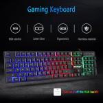 BlueFinger RGB Gaming Keyboard and LED Mouse Set