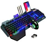 Wireless Rainbow Backlit Gaming Keyboard and Mouse