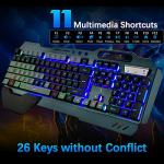 Wireless Rainbow Backlit Gaming Keyboard and Mouse