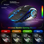 Wireless Rainbow Backlit Gaming Keyboard and Mouse