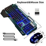 Wireless Rainbow Backlit Gaming Keyboard and Mouse