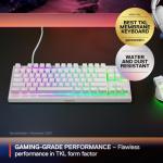 SteelSeries Apex 3 TKL White RGB Gaming Keyboard