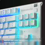 SteelSeries Apex 3 TKL White RGB Gaming Keyboard