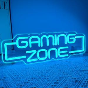 RuCvixkt Neon Gaming Zone Sign for Gamer Room