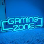 RuCvixkt Neon Gaming Zone Sign for Gamer Room