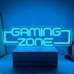 RuCvixkt Neon Gaming Zone Sign for Gamer Room