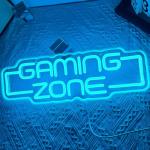 RuCvixkt Neon Gaming Zone Sign for Gamer Room