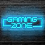 RuCvixkt Neon Gaming Zone Sign for Gamer Room