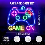 Neon Gamer Sign for Game Room Decor