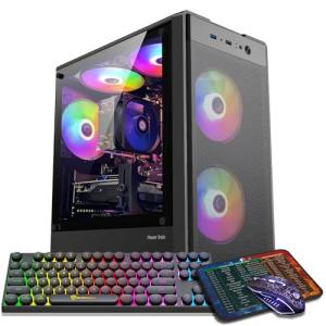 High-Performance Prebuilt Gaming PC with RGB Fans
