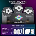 Kangtaixin RGB Hexagon LED Lights - 12 Pack