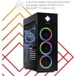 HP OMEN 45L Intel i9 RTX 4090 Premium Gaming Desktop, i9-13900K, GeForce RTX 4090 (24 GB GDDR6X), 64GB DDR5 RAM, 4TB SSD, RGB Liquid Cooler, HDMI, DP Port, Wi-Fi 6, Windows 11 Pro, Black