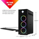 OMEN 45L Gaming Desktop, Intel Core i7-13700KF, 16 GB RAM, 1 TB Solid State Drive, NVIDIA GeForce RTX 4070 Ti Graphics, Windows 11 Home, GT22-1072 (2023)
