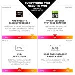 HP OMEN 17.3 inch Laptop, FHD 48-144Hz Display, AMD Ryzen 7 8845HS, 32 GB RAM, 1 TB SSD, NVIDIA GeForce RTX 4050 GPU (6 GB Dedicated), Windows 11 Home, Copilot Key, 17-db0010nr (2024)