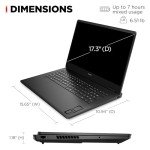 HP OMEN 17.3 inch Laptop, FHD 48-144Hz Display, AMD Ryzen 7 8845HS, 32 GB RAM, 1 TB SSD, NVIDIA GeForce RTX 4050 GPU (6 GB Dedicated), Windows 11 Home, Copilot Key, 17-db0010nr (2024)